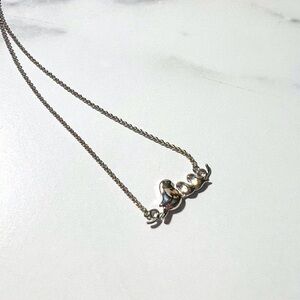 Sterling Silver Momma Bird With Two Baby Chicks 18" Necklace